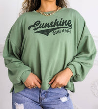Surelymine - Sunshine State Of Mind Oversized Sweatshirt