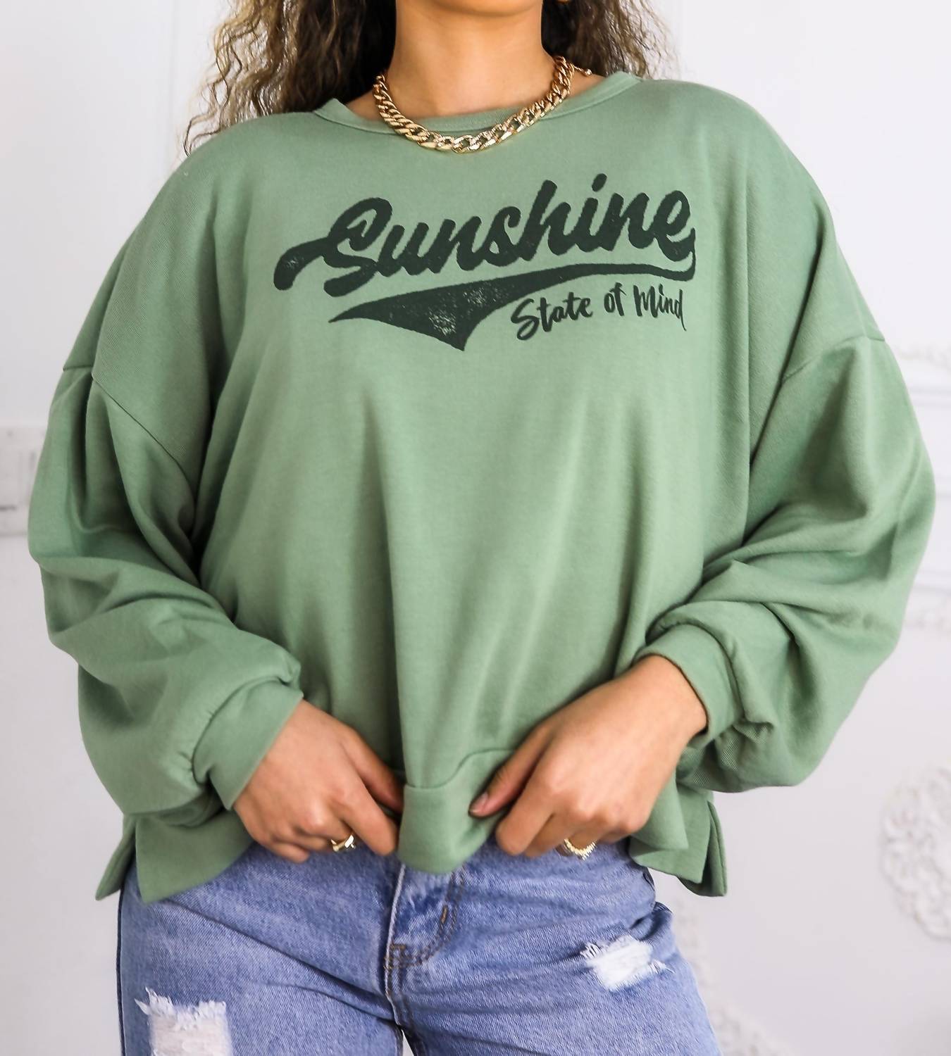 Surelymine - Sunshine State Of Mind Oversized Sweatshirt