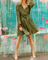 Buru - Pleated Mini Dress