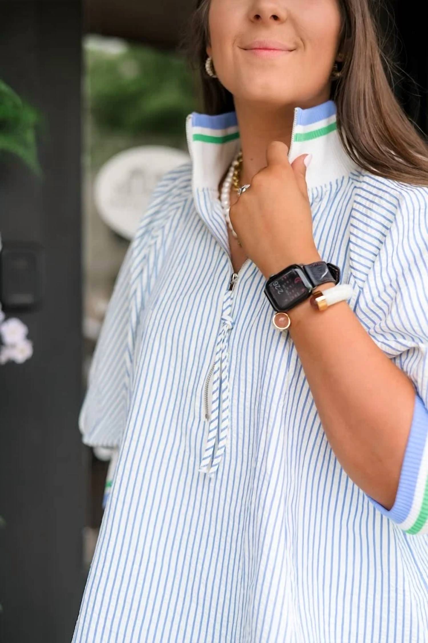 She + Sky - Preppy Palette Pullover Top