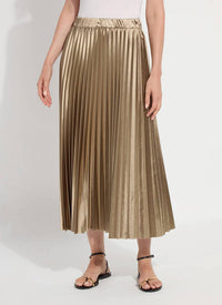 Lysse Nina Pleated Midi Skirt in celadon - women's skirt