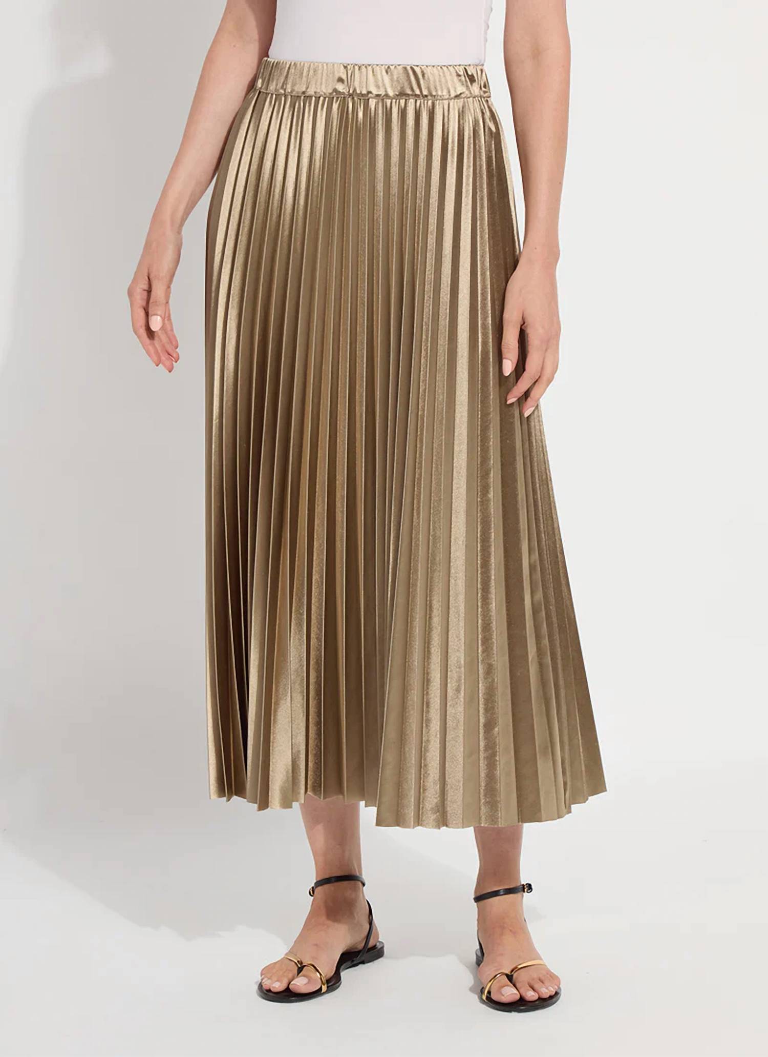 Lysse Nina Pleated Midi Skirt in celadon - women's skirt