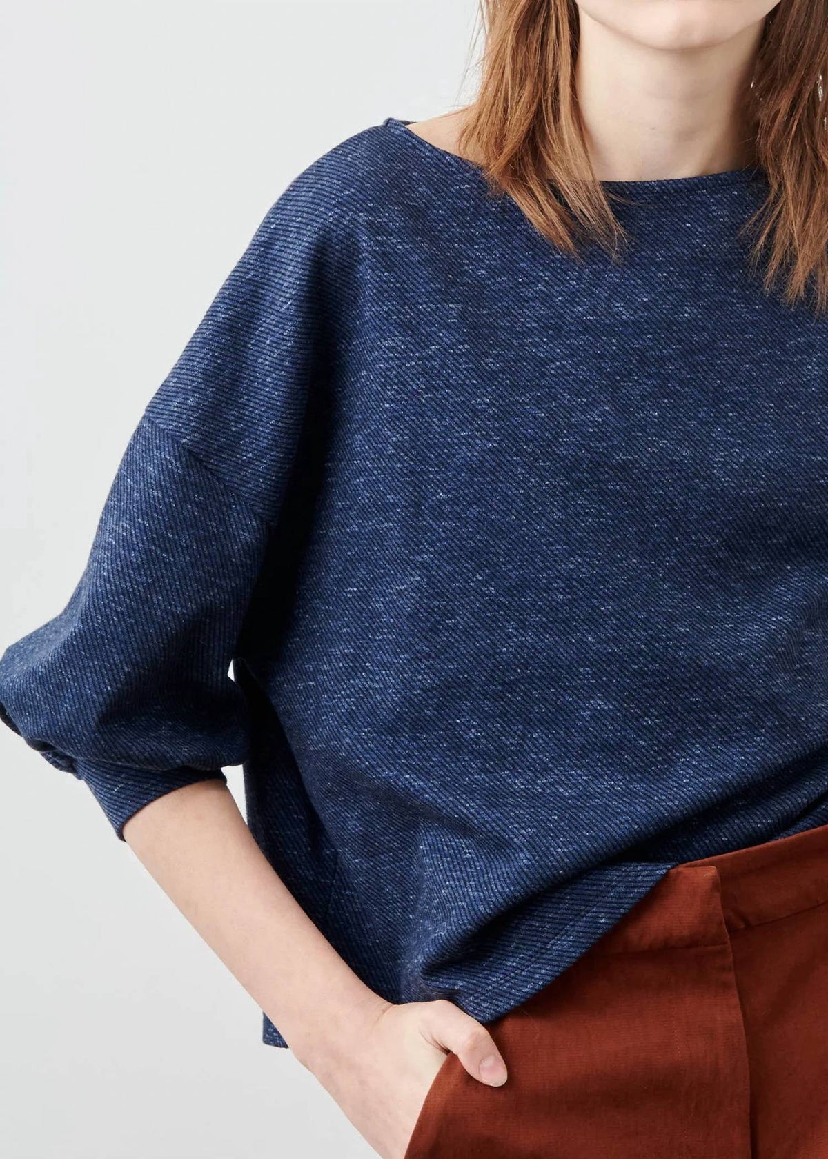 Sessun - Kuti Oversized Jacquard Knit Sweater Top