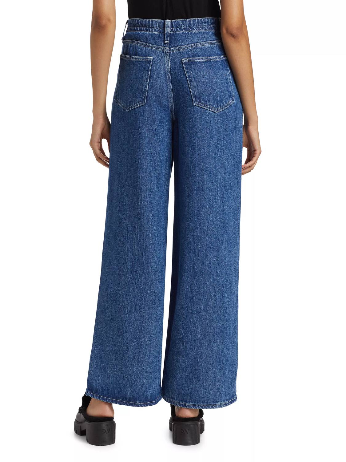 Frame - Super Drape Drawstring Wide Leg Jean