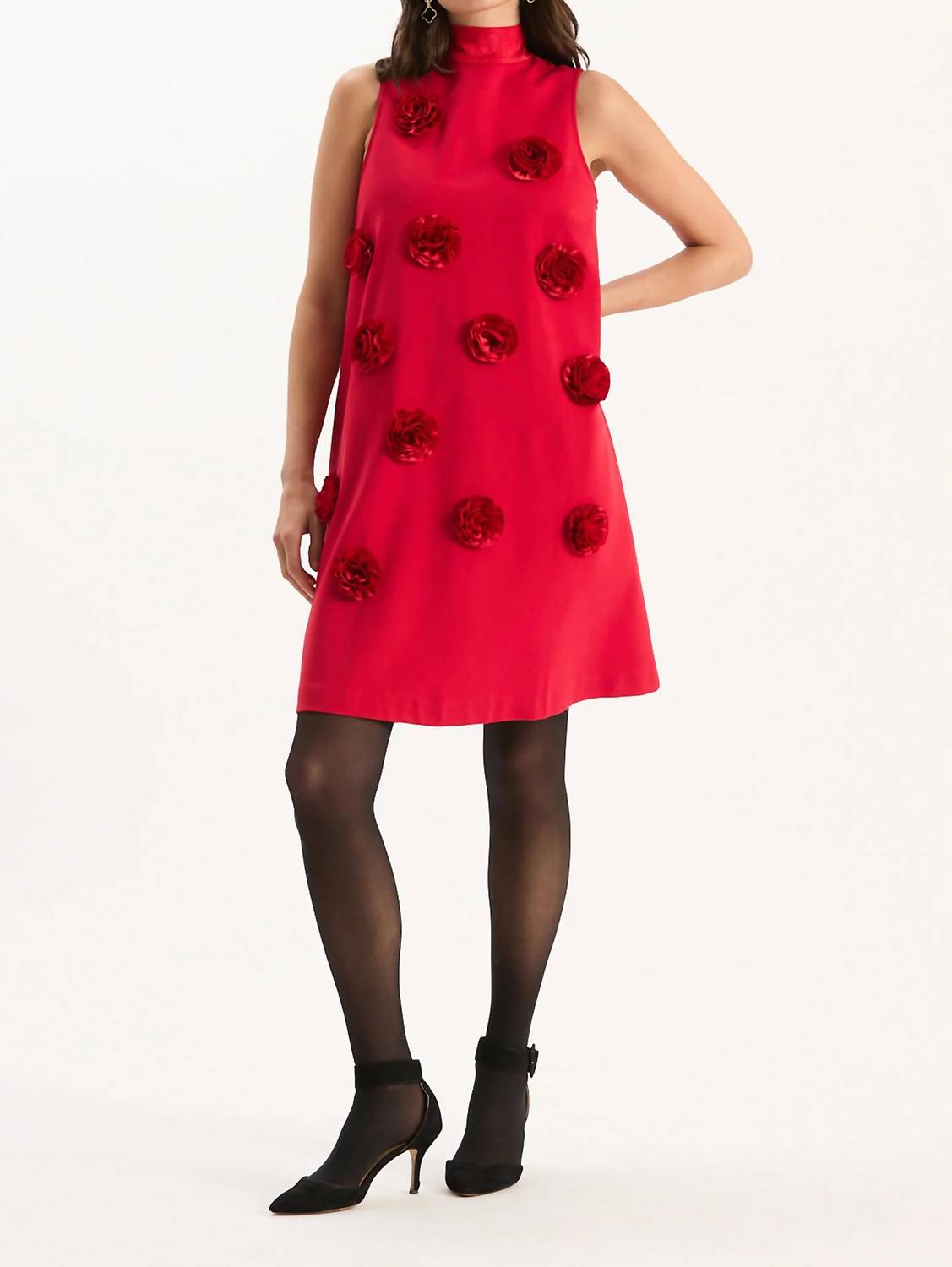Tyler Boe - Cleo Ponte Satin Trim Dress