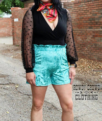 Rowdy Crowd - Women's Vetiver Velvet Shorts