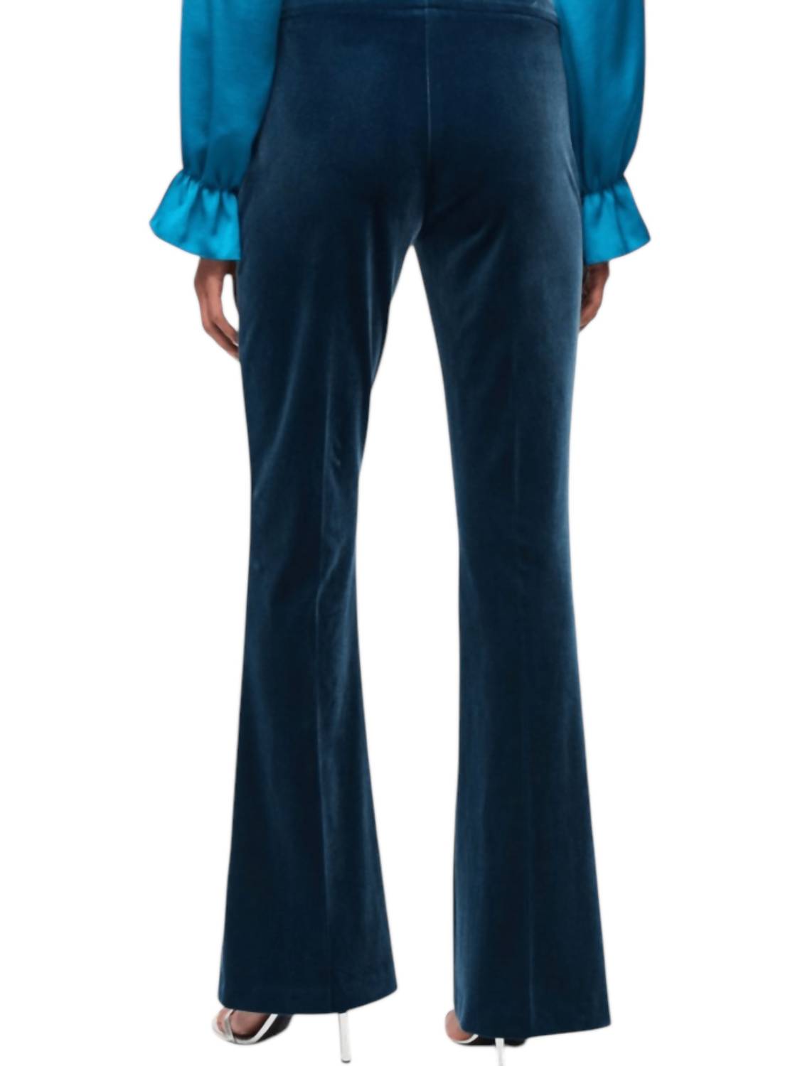 Joseph Ribkoff - Velvet Flared Pull On Trousers