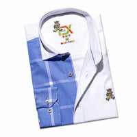 Eight X - Part Plaid Frog Oxford Button Down Shirt