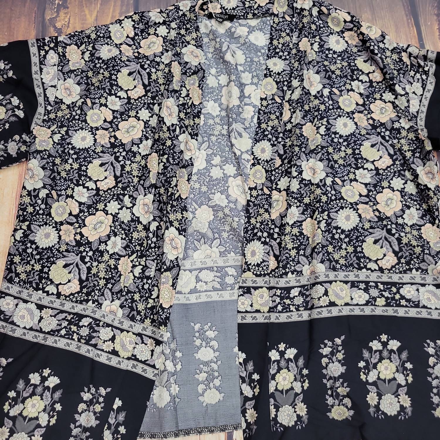 Papillon Women's Floral Print Coverup - women's swimwear - alternate view