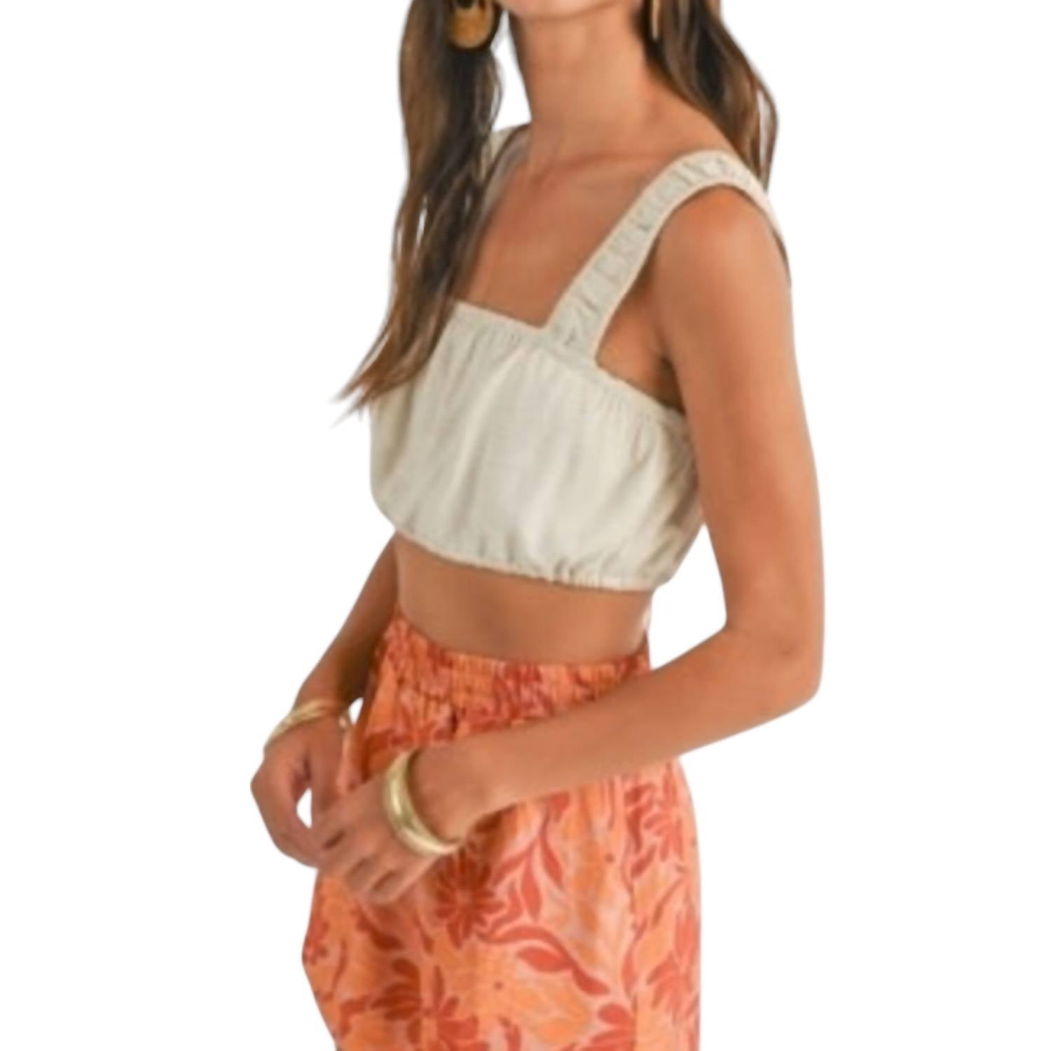 Sage The Label - Dune Breeze Square Crop Top