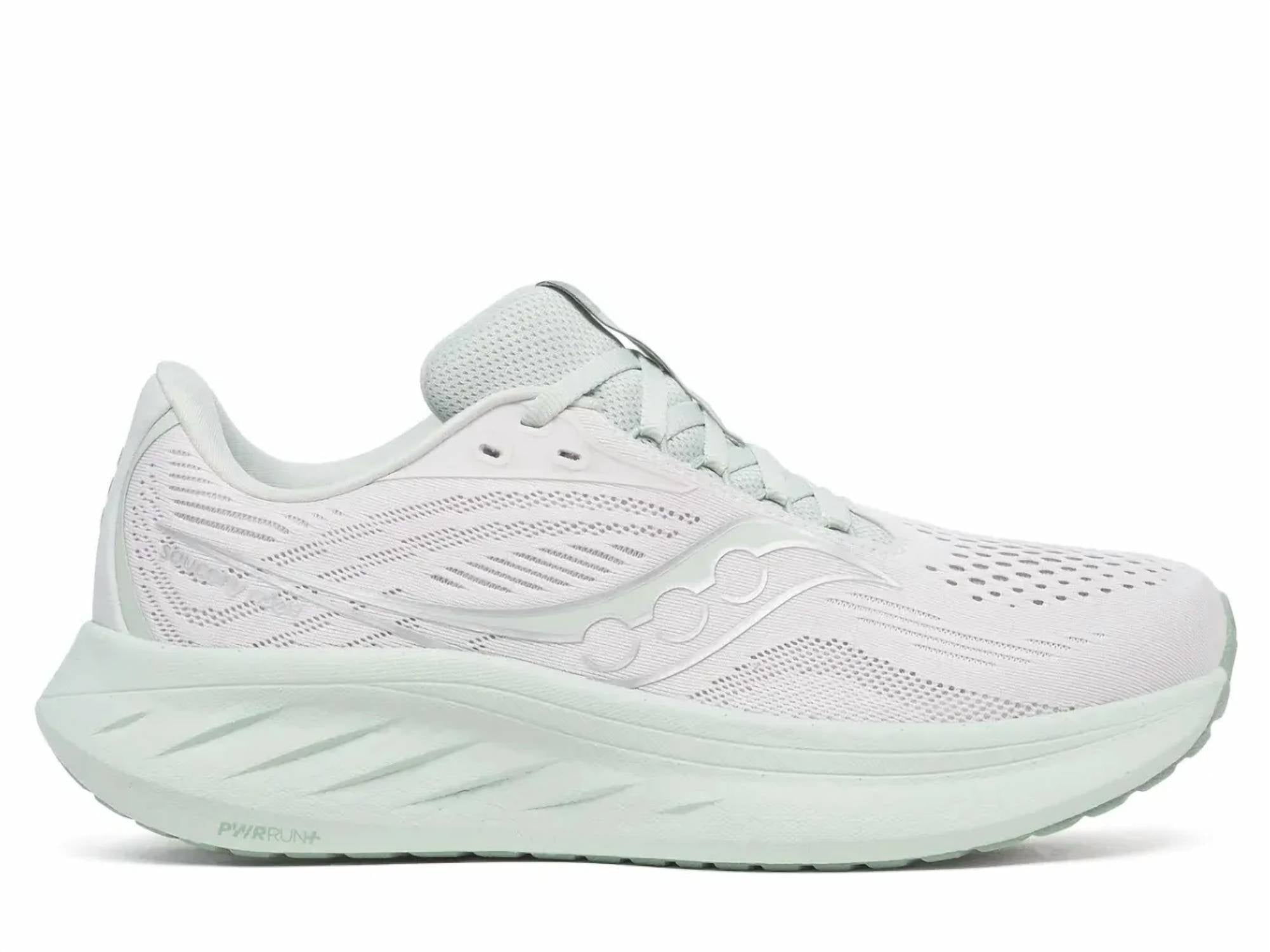 SAUCONY Women's Ride 18 Running Shoes in fog mist 3 - women's shoe