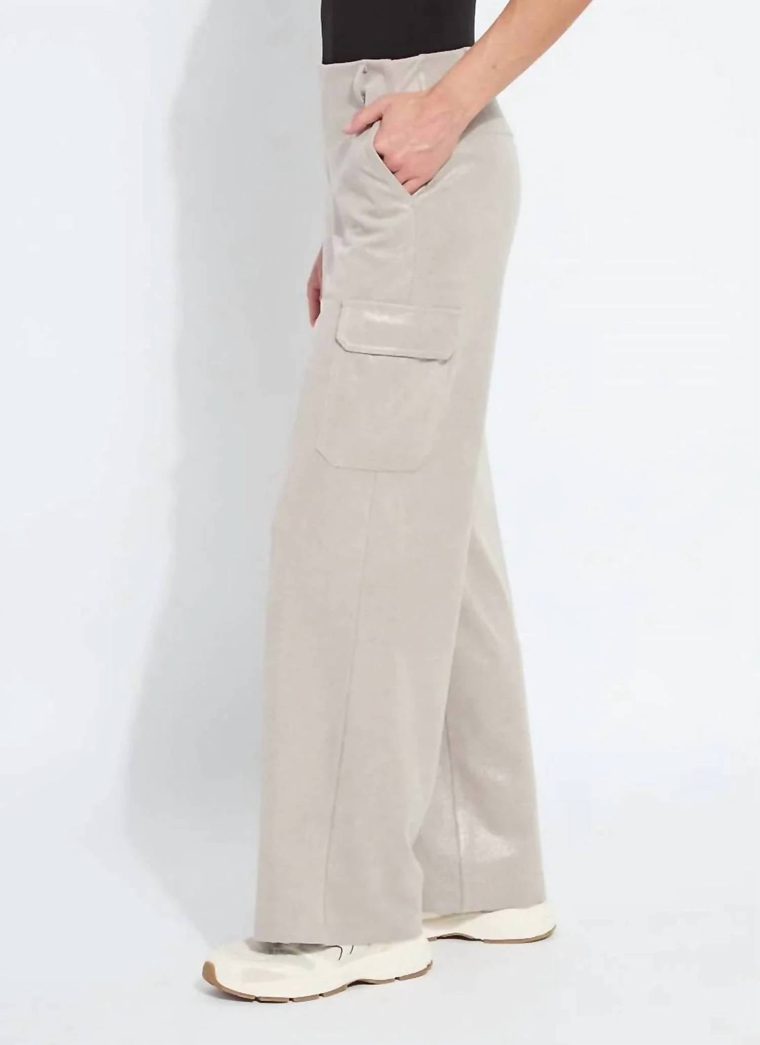 Lysse - Callie Vegan suede cargo pant