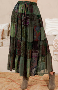 Young Threads - Patchwork Maxi Skirt