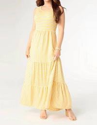 Coco + Carmen - Janie Striped Tiered Maxi Dress