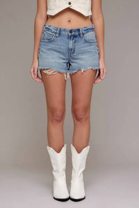 Hidden - Kayla Relaxed Rivet Jean Shorts