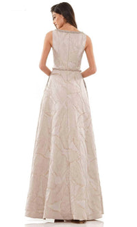 Colors Dress - Elegant Leaf-detailed Dress