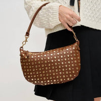 Urban Expressions - Women's Jordan Studded Convertible Shoulder Bag