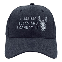 Crazy Dog T-Shirts - Men's I Like Big Bucks Funny Deer Hunting Hat