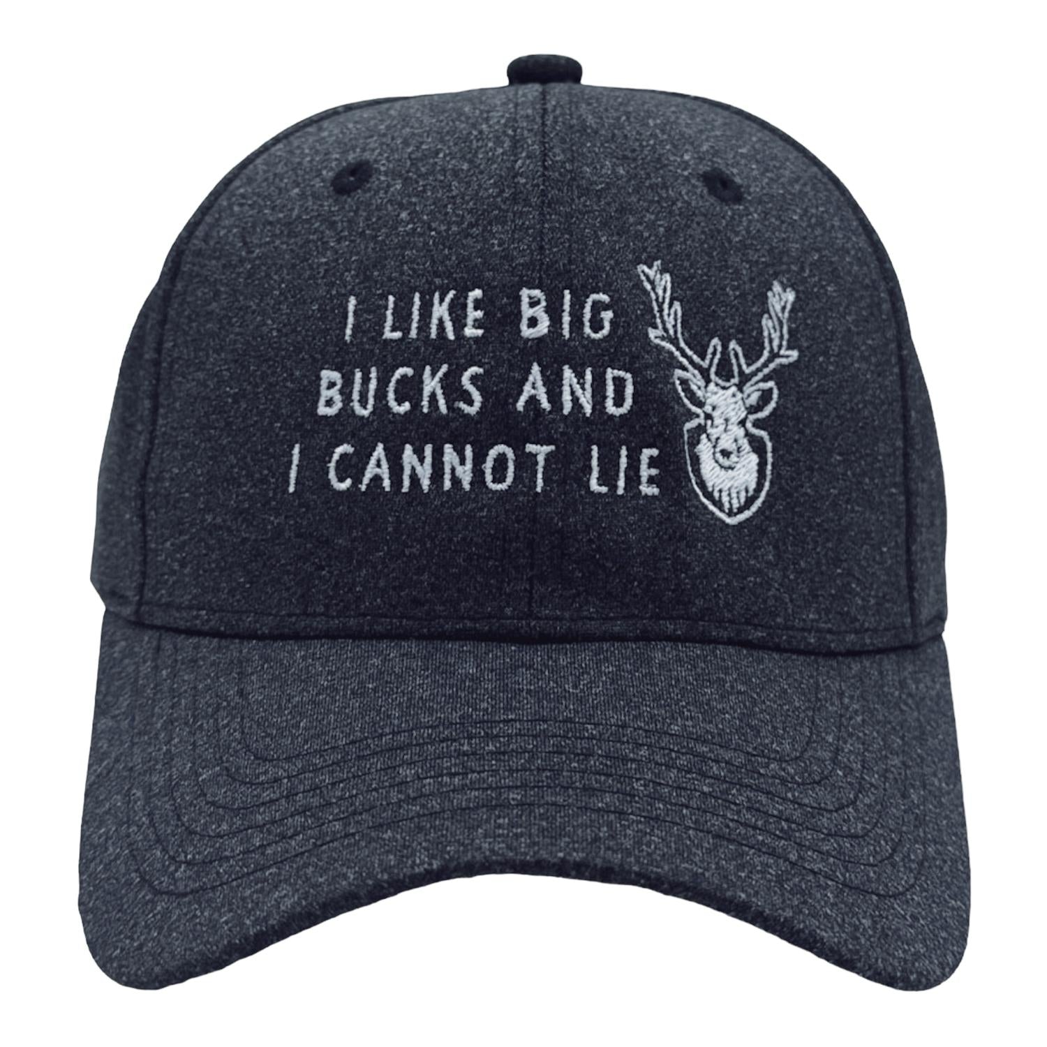 Crazy Dog T-Shirts - Men's I Like Big Bucks Funny Deer Hunting Hat