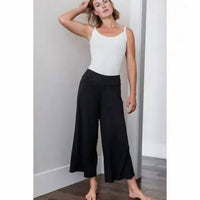 Yala - Delia Jaden Wide Leg Cropped Organic Bamboo Pant
