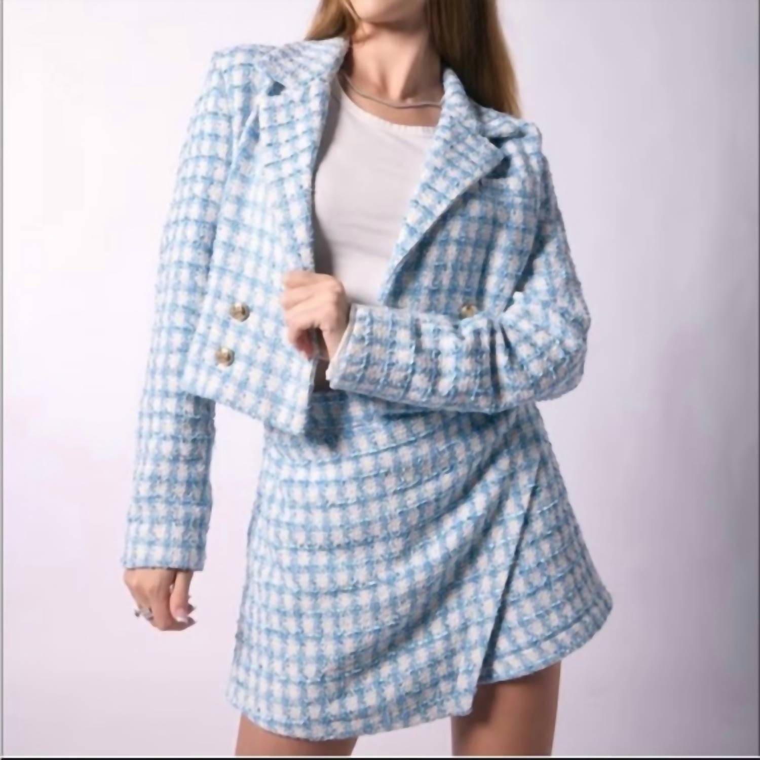 Jason Wu - Tweed Cropped Jacket Shorts