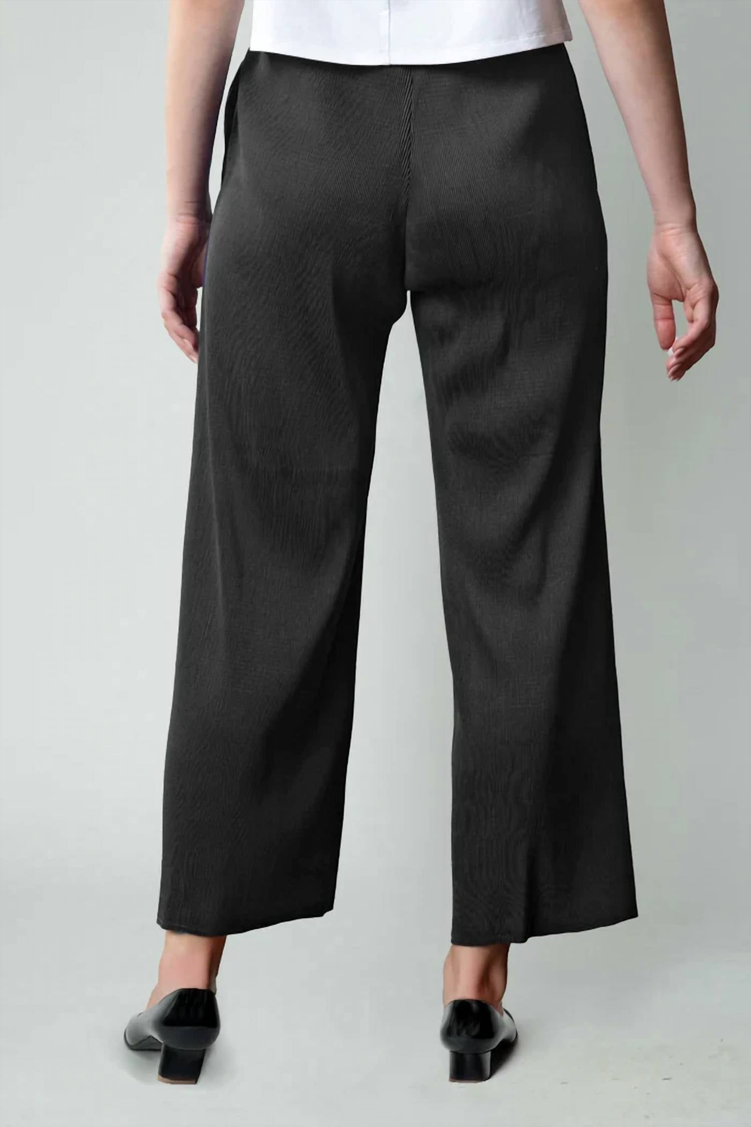Olivia By Habitat - Parisian Pleats Solid Occasion Pants