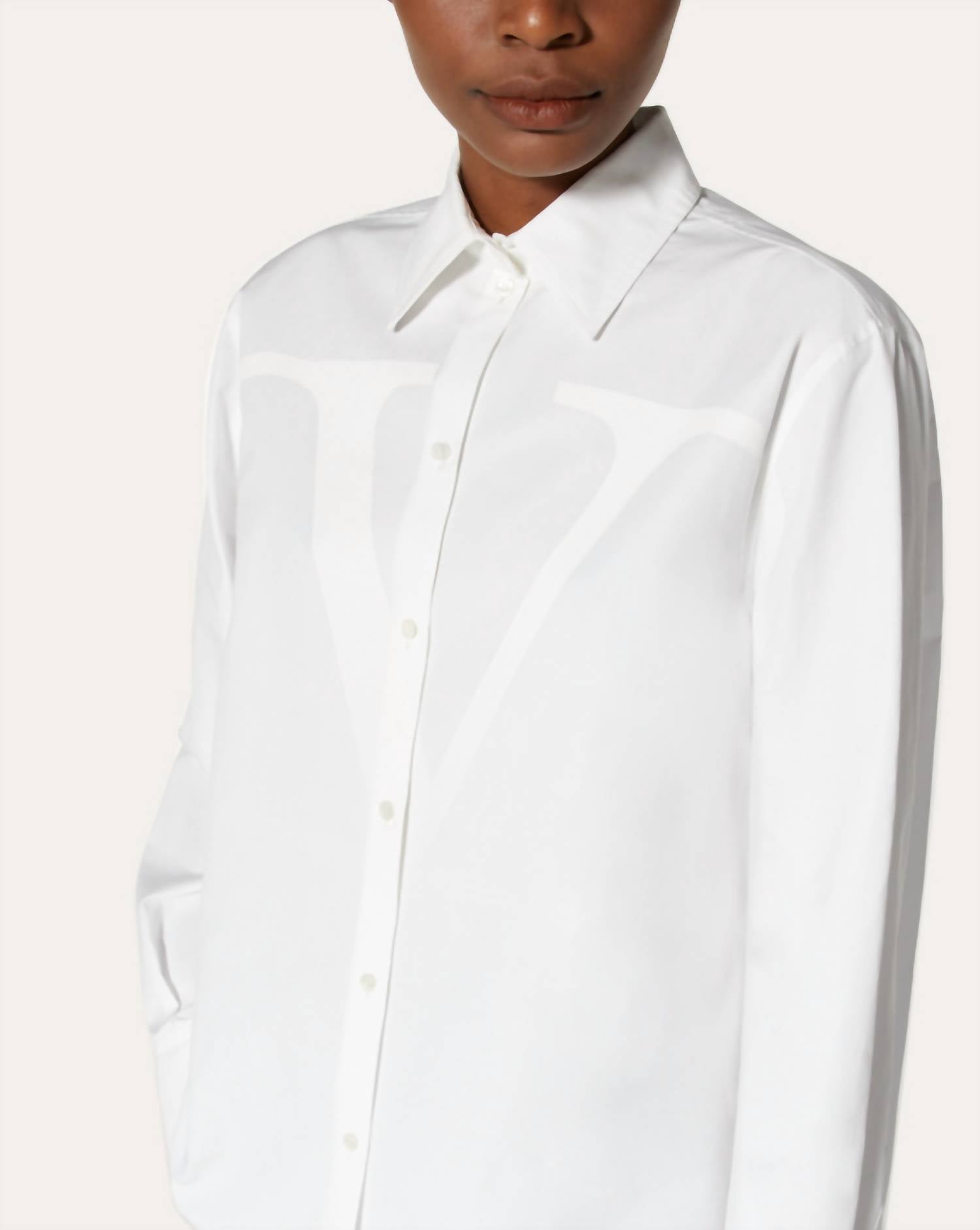 Valentino - Vlogo Signature Close Fitting Poplin Shirt