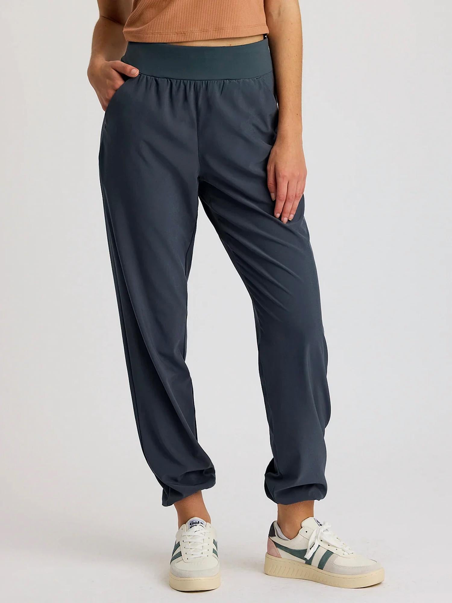 FREE FLY Breeze Flats Pant in storm cloud - women's pants - alternate view
