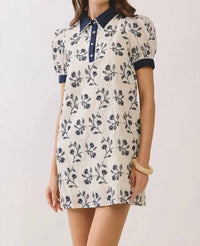 Pretty Follies - Floral Puff Sleeve Mini Dress
