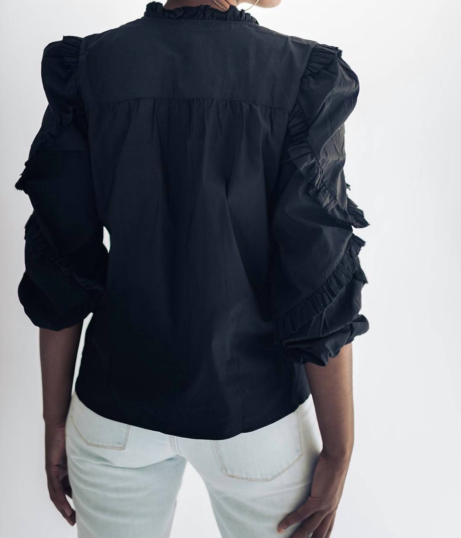 Falcon Park - Ruby Peasant Top