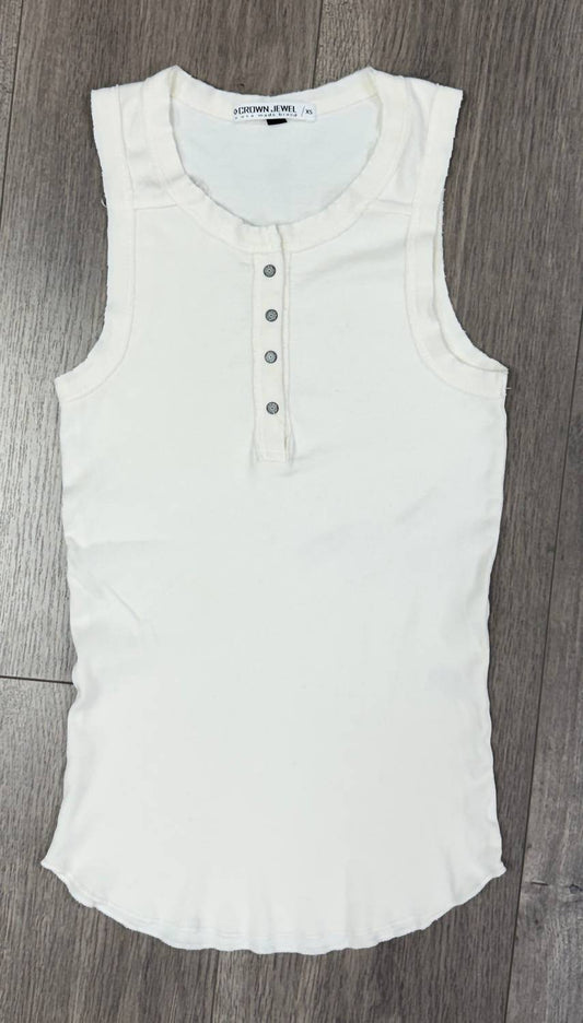 Crown Jewel - Women's Henley Crewneck Tank Top