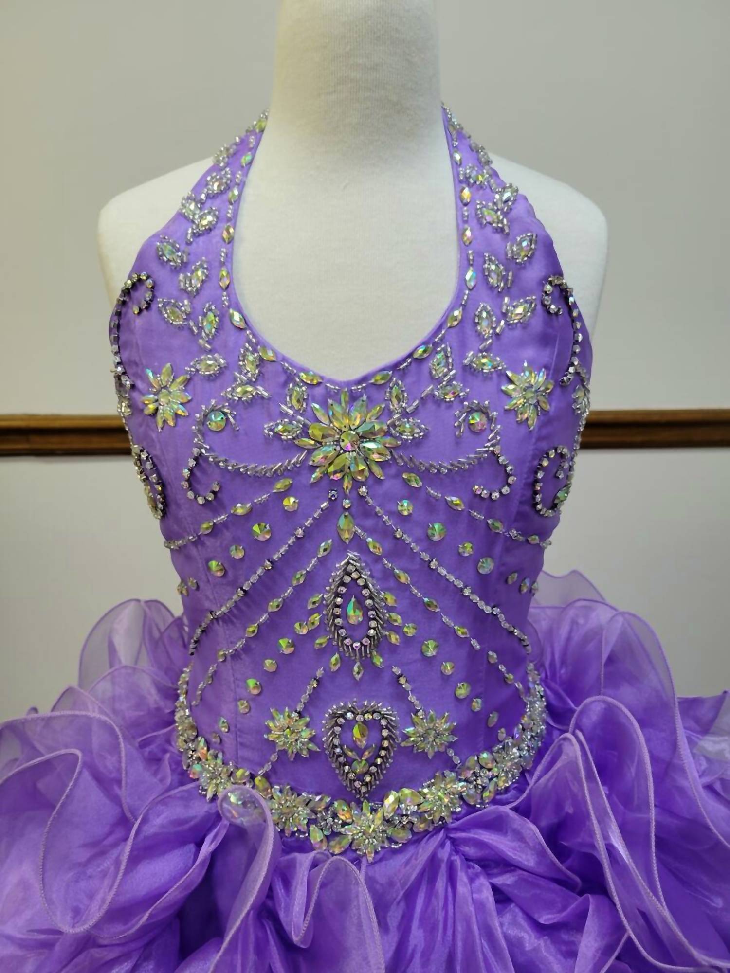 Little Rosie - Girl's Glitz Long Pageant Dress