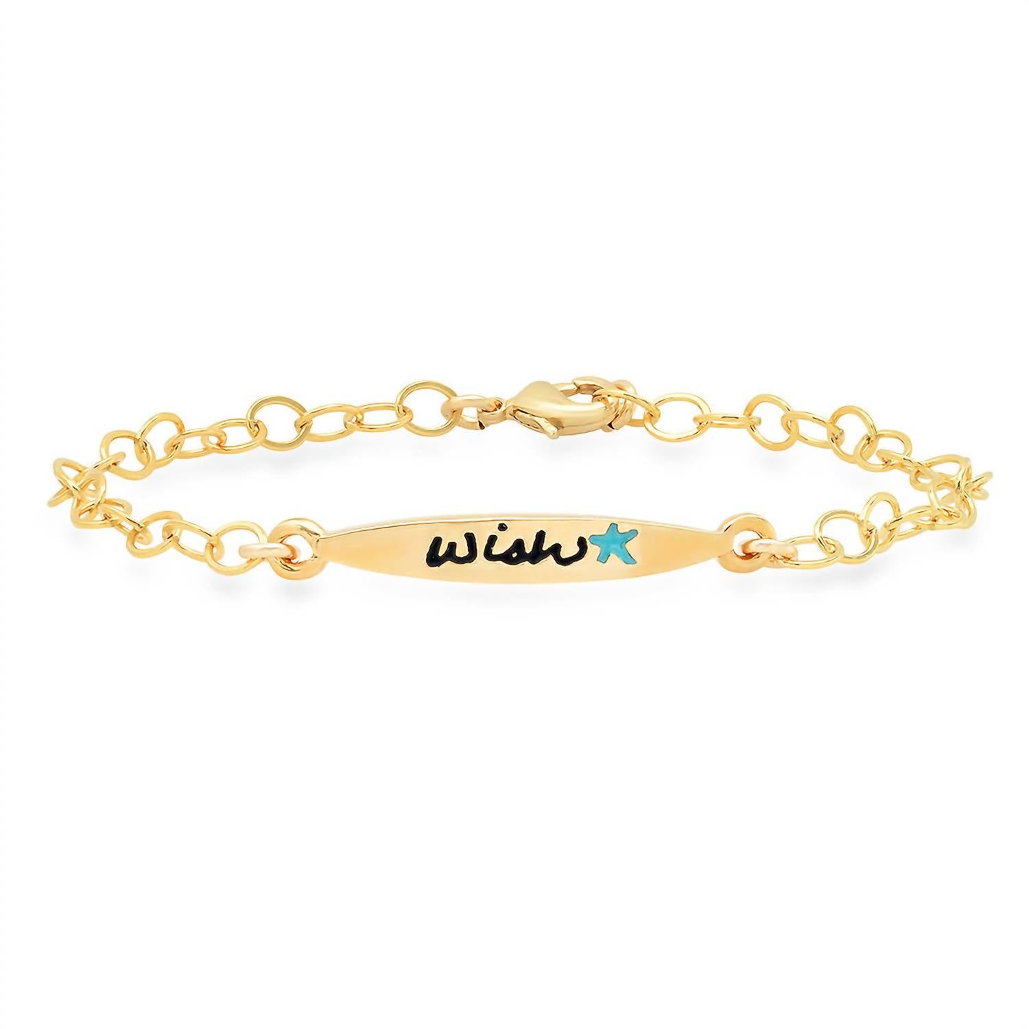 Jessica Elliot - Vermeil Colorful Words Enamel Bracelet - Wish