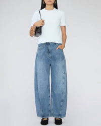 Tibi Serviette Baby Tee in white - women's t-shirt