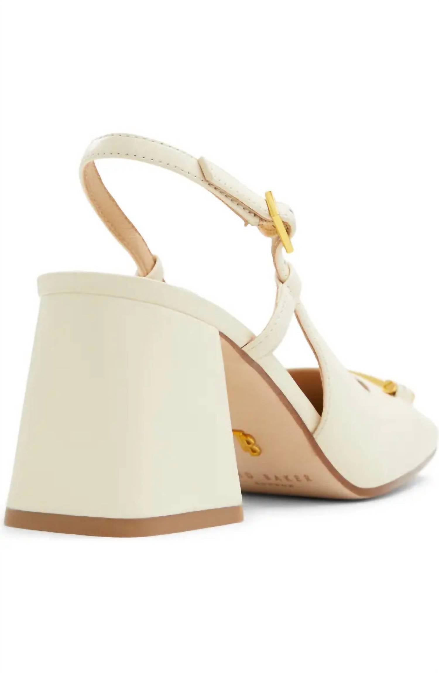 Ted Baker - Women's Mia Icon Pristine Leather Pumps Heels