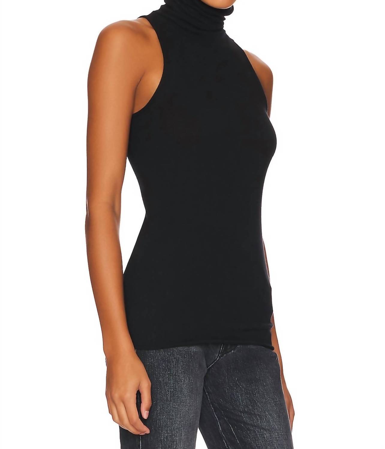 Enza Costa - Women's Cashmere Halter Turtleneck Top