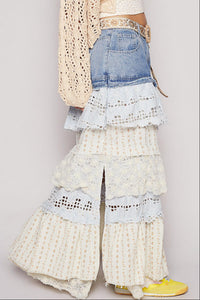Pol - Bluebell Boho Maxi Skirt
