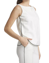 Chiara Boni - Women's Vanesa Piping Sleeveless Blouse