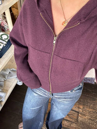 Lisa Yang - Lilia Hooded Zip Cardigan