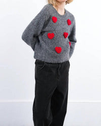 Lili Sidonio - Sweetheart Popcorn Knit Sweater