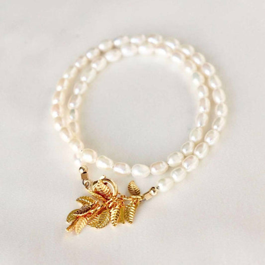 Katie Waltman - Celeste Rice Pearl Bracelet