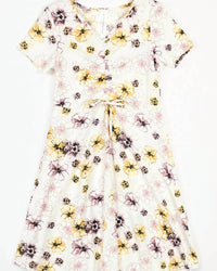 Heart And Arrow - Girls' Ruched Front Floral Dress