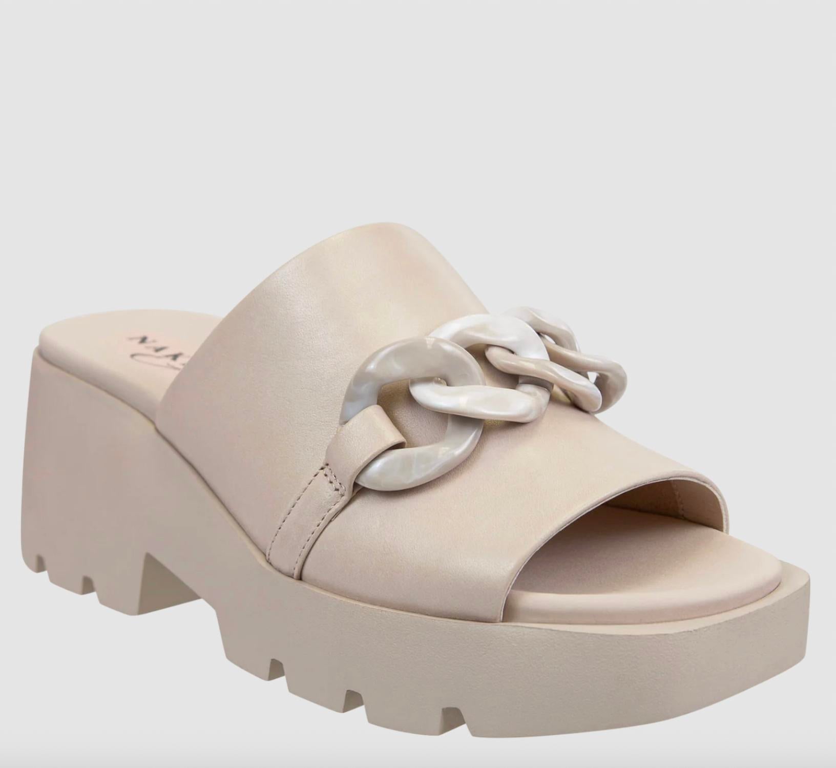 Naked Feet Women's Iso Platform Sandals in beige - women's sandal