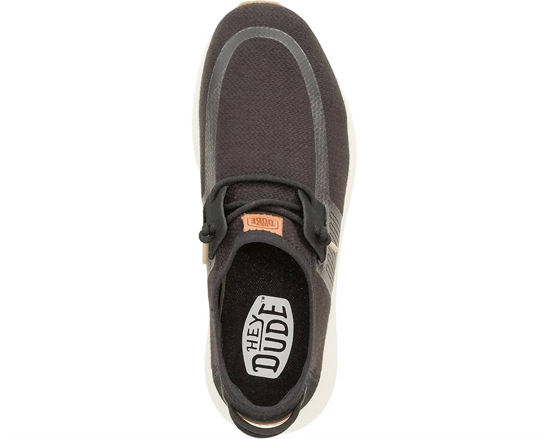HEY DUDE Women's Sirocco Neutrals Sneakers in black - women's sneaker - view 5