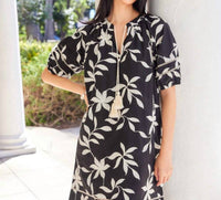 Karen Kane - Puff Sleeve Tassel Dress