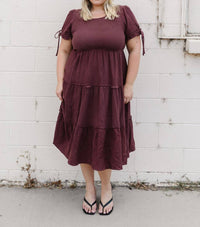 Mikarose Remington Midi Dress in brown - women's dress - view 4