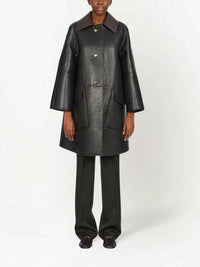 Salvatore Ferragamo - Textured Nappa Leather Coat