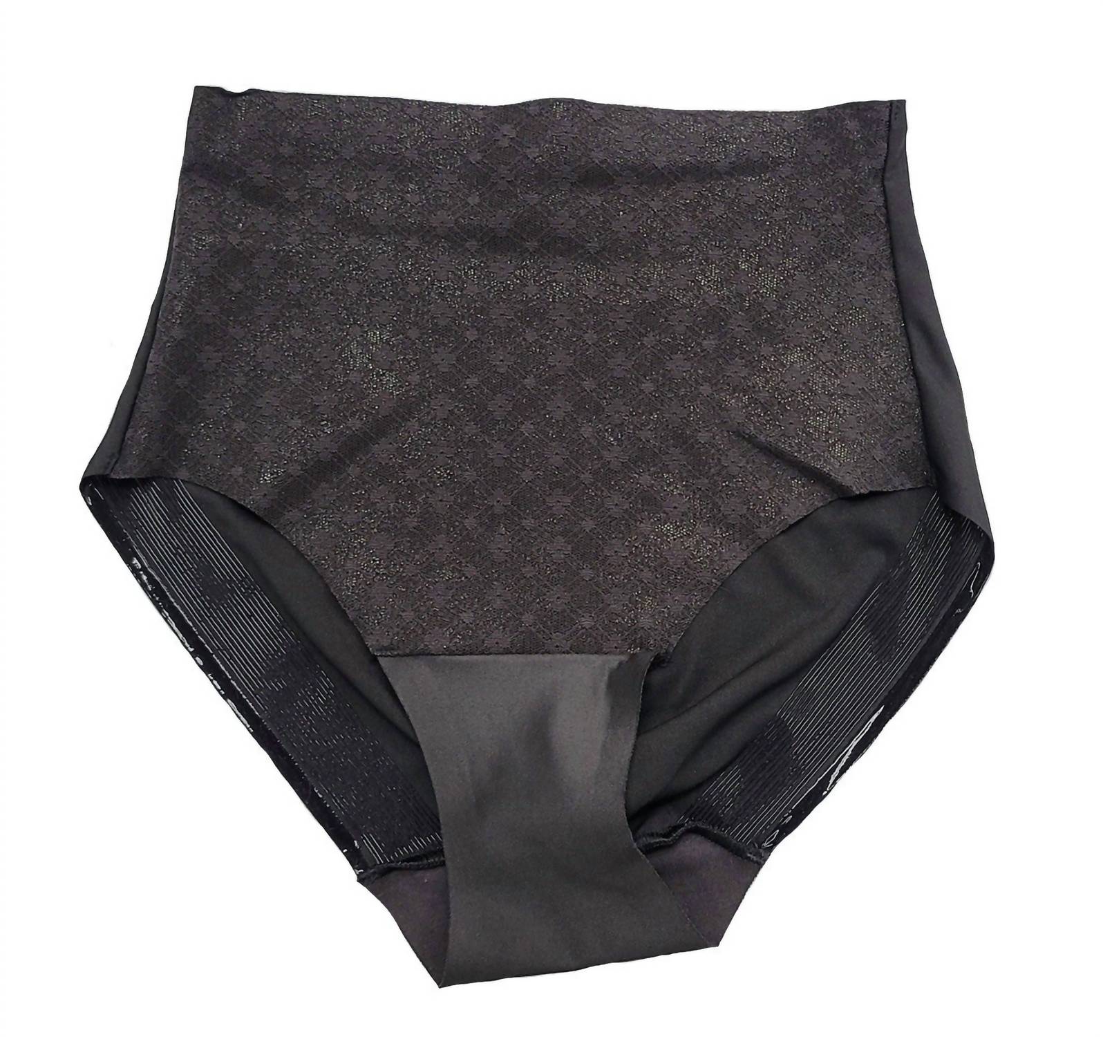 Miraclesuit Light Shaping With Lace Brief in black - women's intimate - detail view
