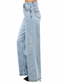 Saige Denim - Relaxed High Rise Wide Leg Jeans
