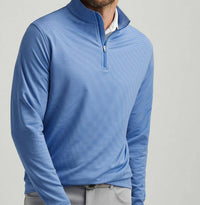 Peter Millar - Perth Sugar Stripe Performance Quarter Zip